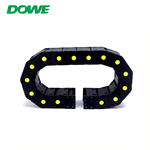 DUWAI H30x60 Durable H55 Enclosed Type Plastic PA66 Cable Drag Chain for Machinery